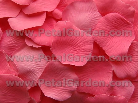 Bubble Gum silk rose petals