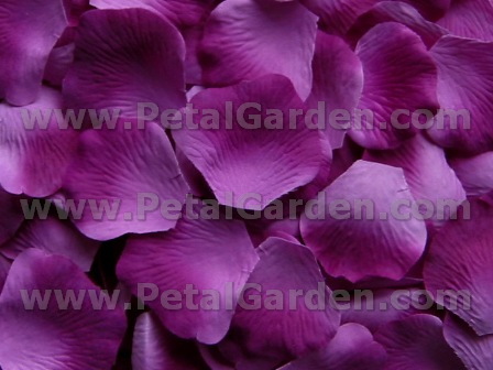 Petunia silk rose petals